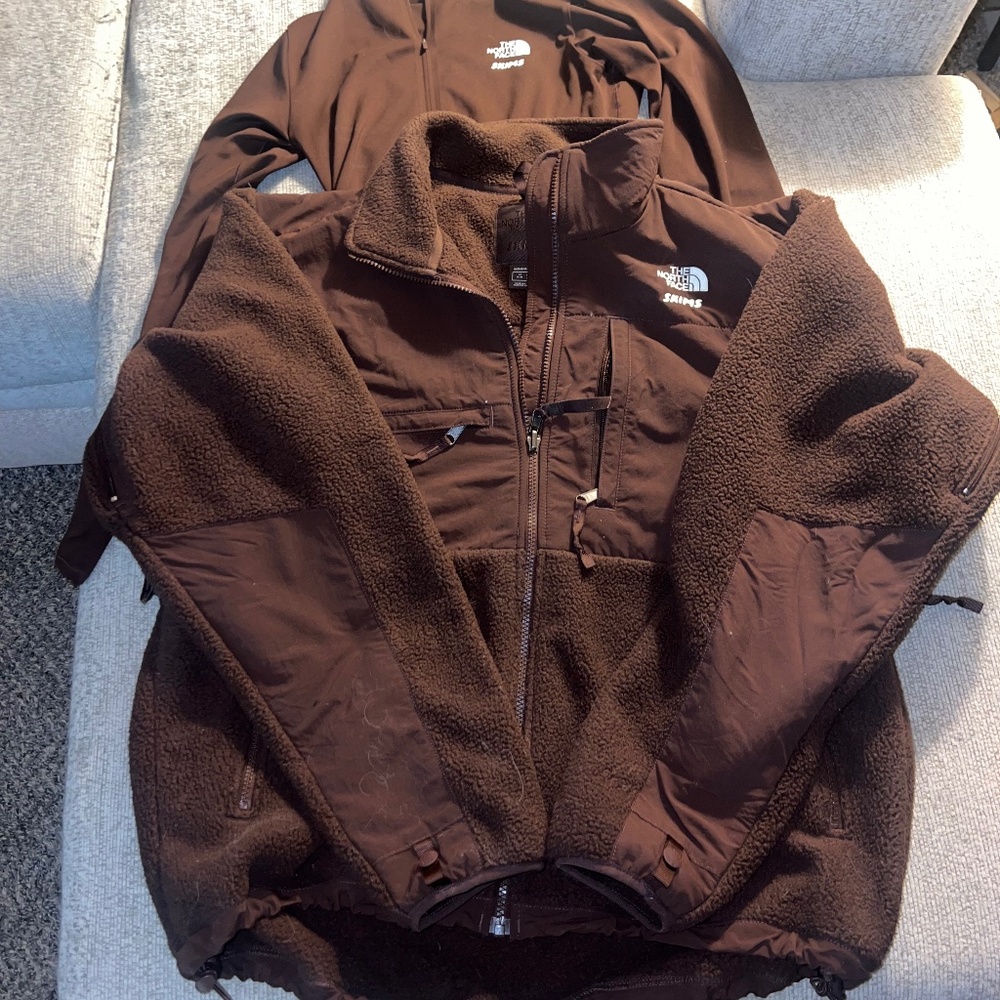 Brand new/ without tags- M Fleece Skims & Northface collab jacket & half zip!